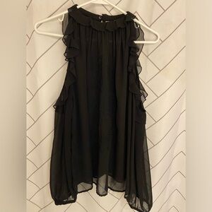 Zara Black Shoulderless top